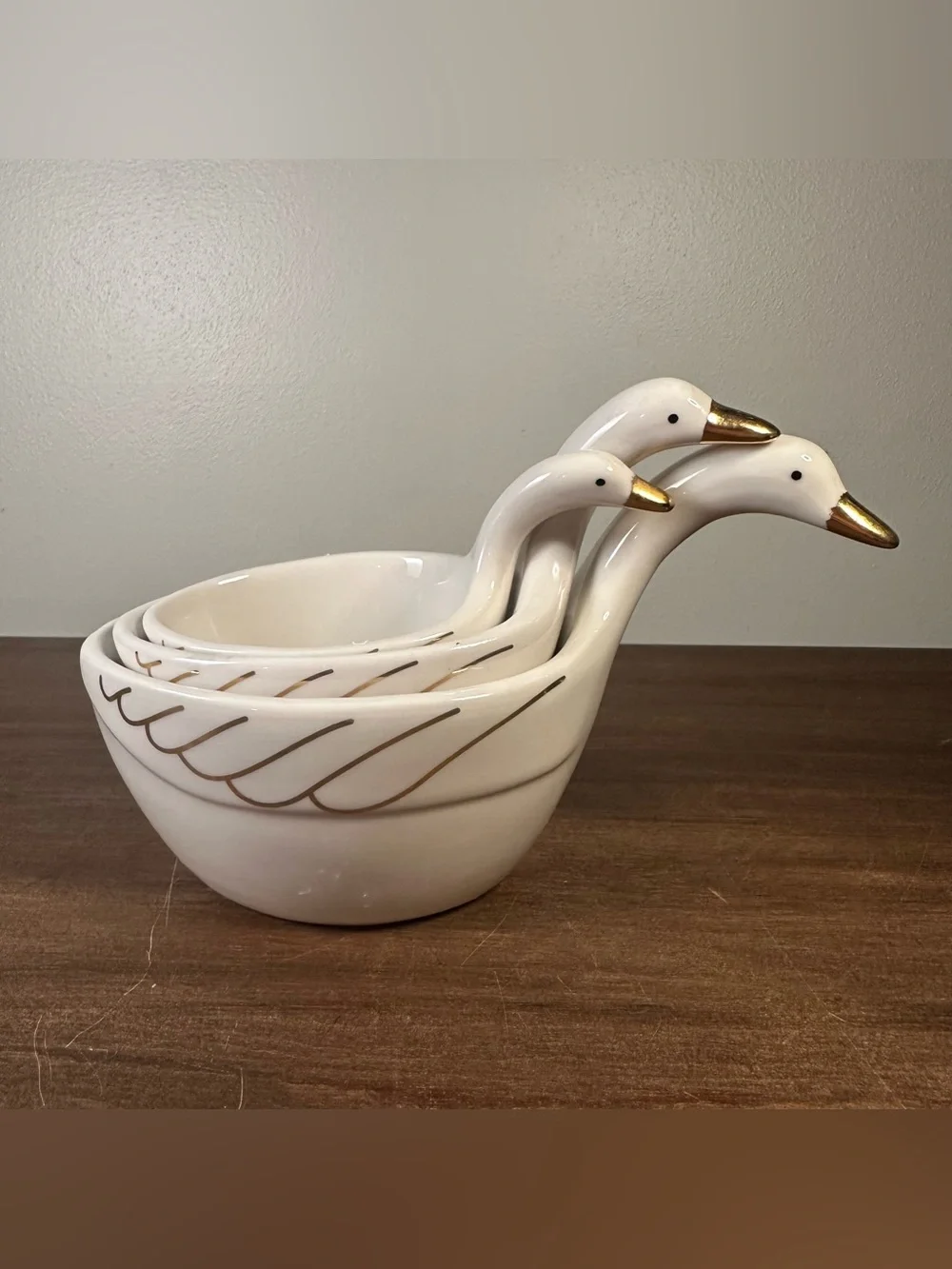 Anthropologie Gaggle Of Geese Nesting Measuring Cups Set of 3